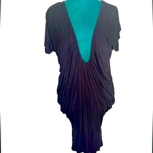 Medium super plunge dress in grey by Twentyone